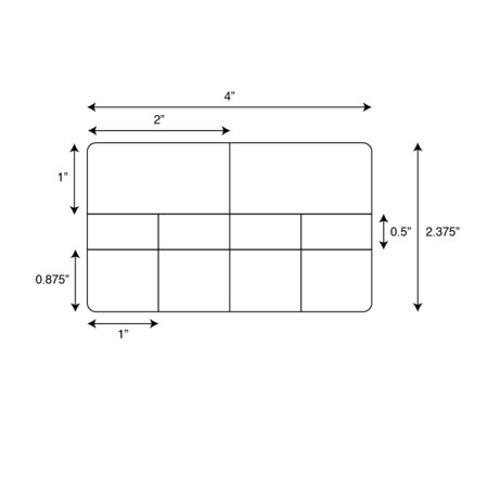 Specimen Label, Multiple Label Set Thermal 4 X 2-3/8, 1 Core